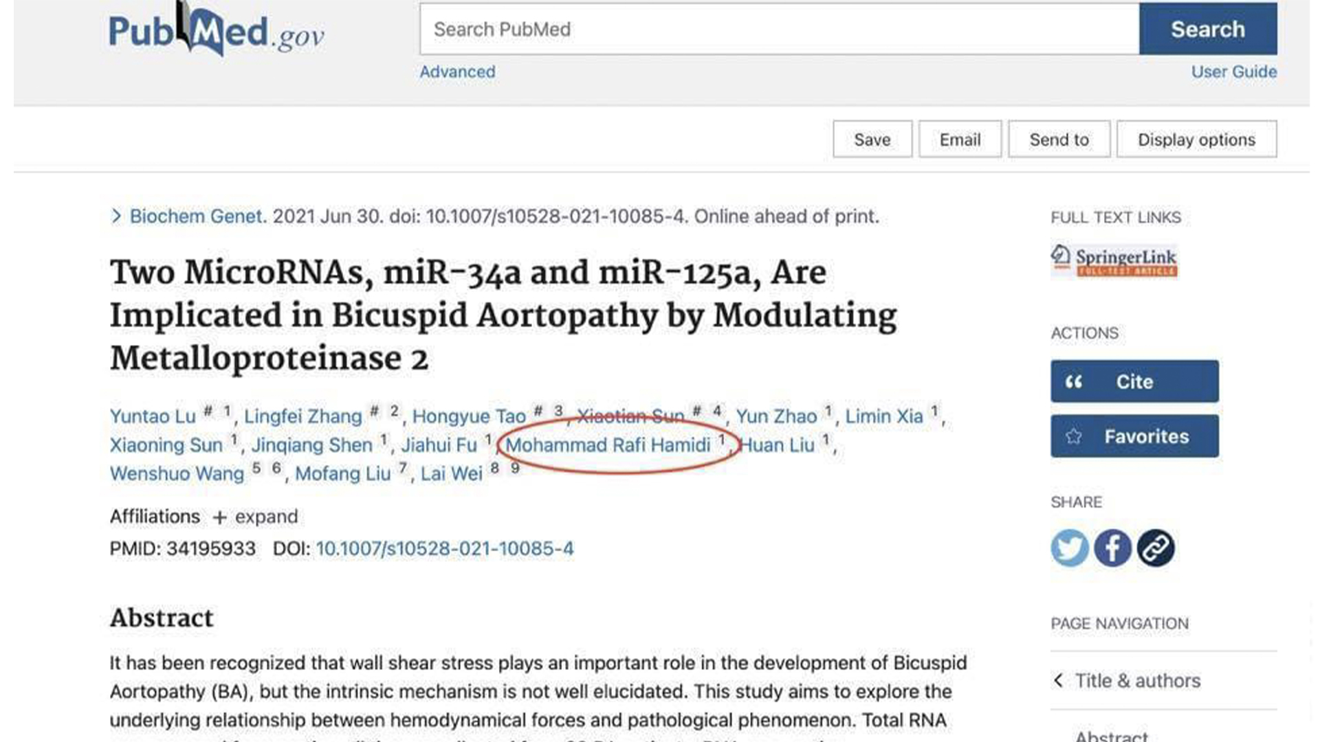 Two MicroRNAs, miR-34a and miR-125a